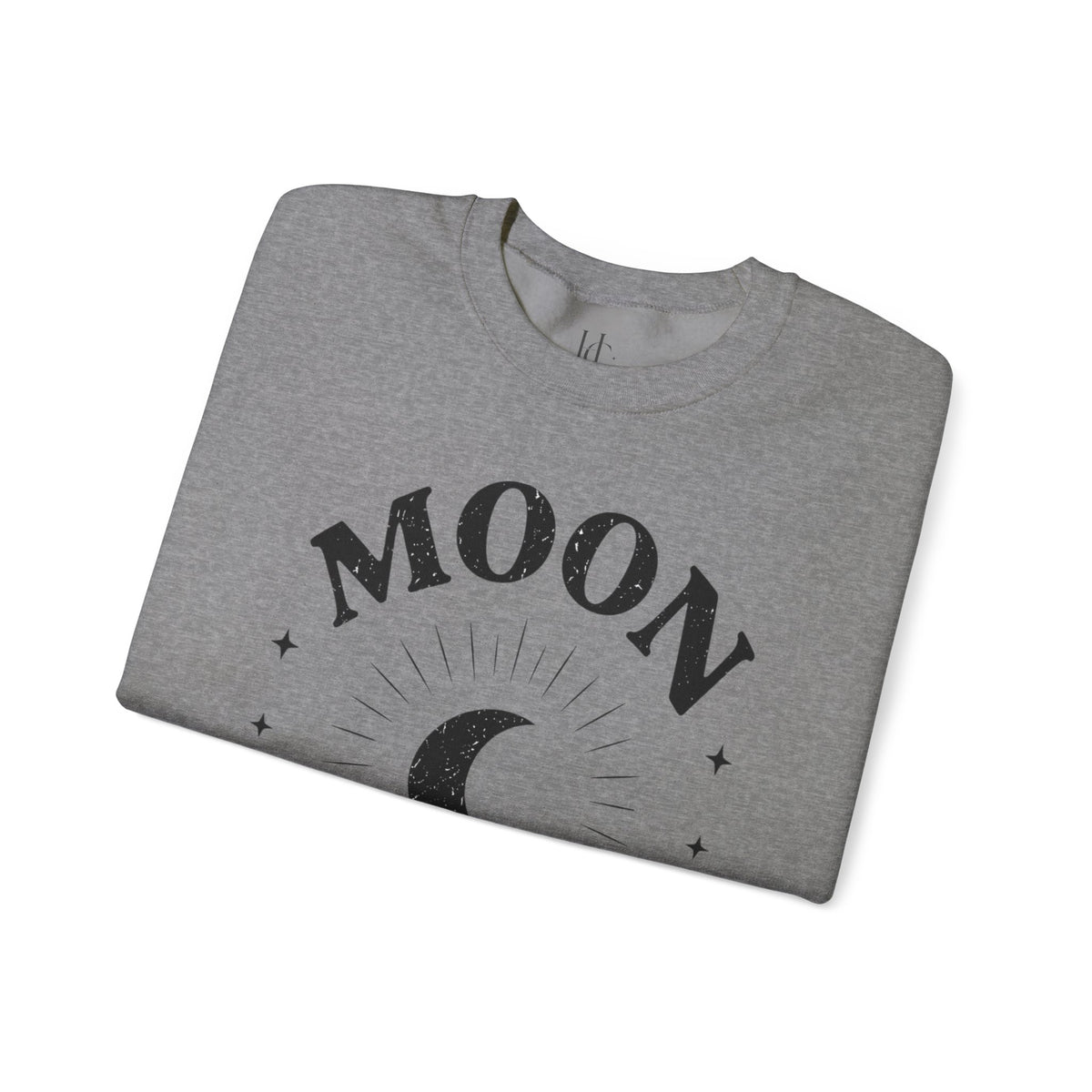 Moon Tribe Crewneck Sweatshirt – Crescent Moon Graphic Cozy Pullover — alternate product view 16