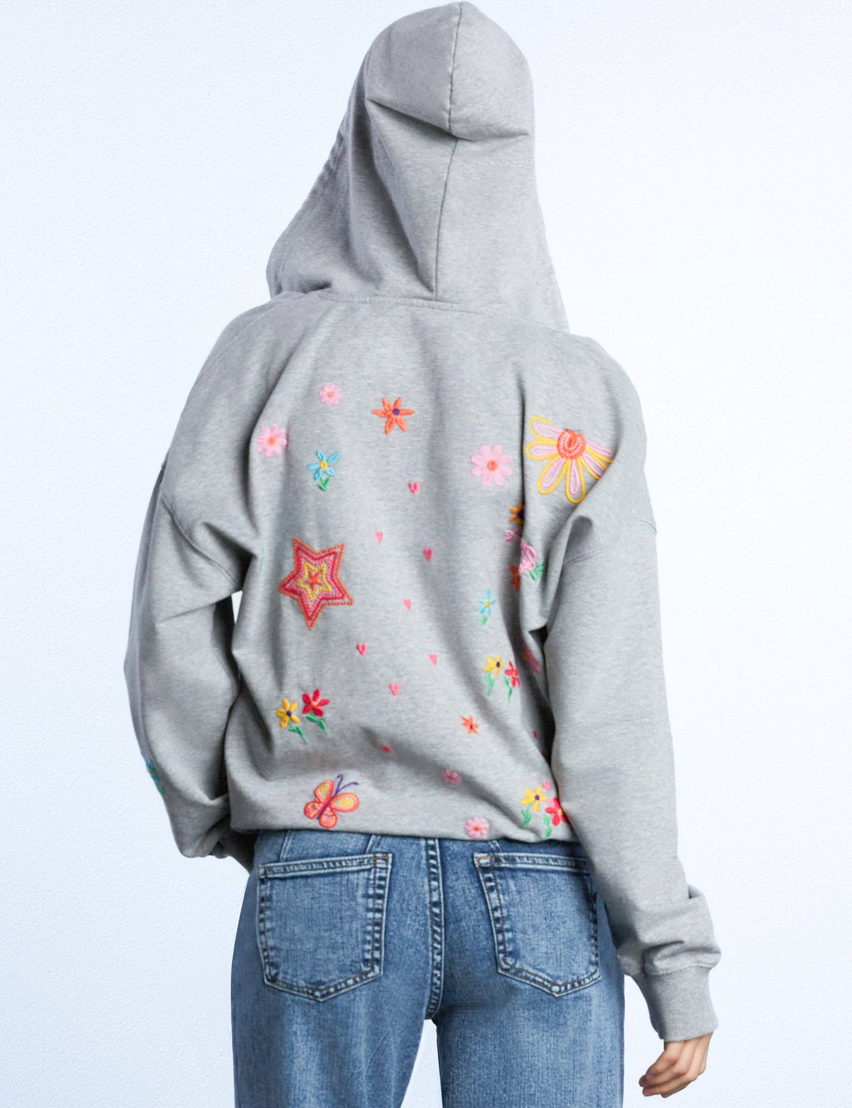 Sketchbook Embroidered Zip Hoodie — alternate product view 2