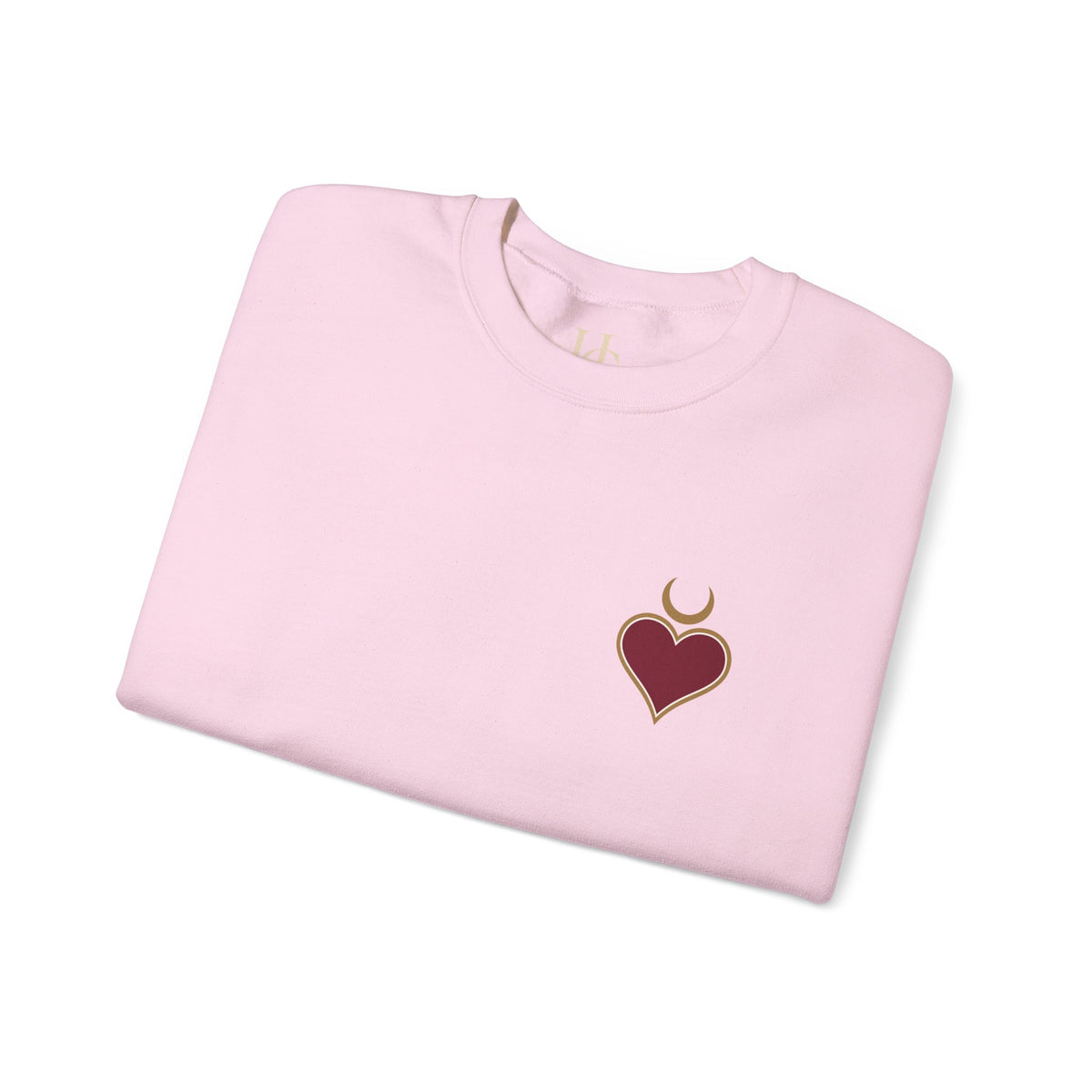 Queen of Hearts Sweatshirt | Celestial Playing Card Back Print Crewneck
