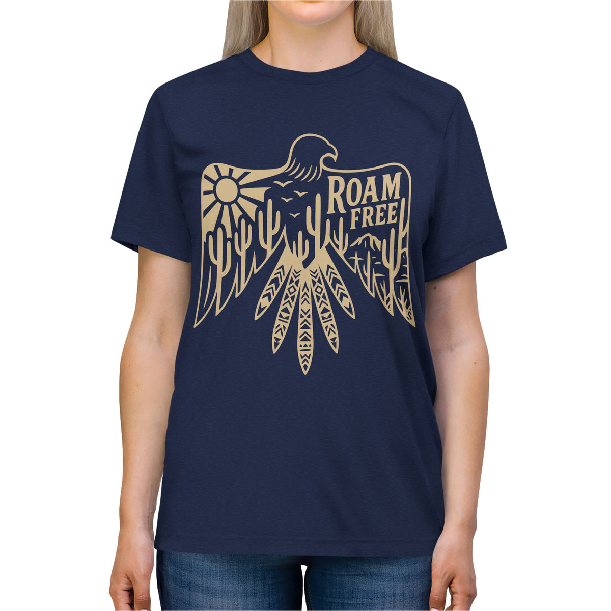 Roam Free Thunderbird Graphic Tee — Southwestern Adventure T-Shirt