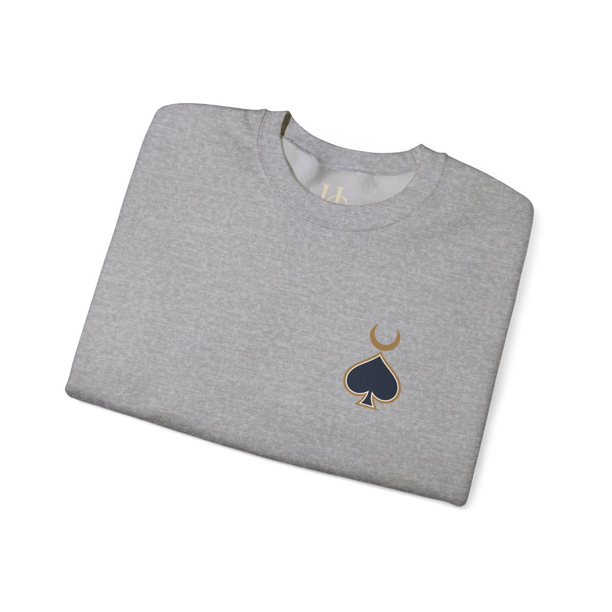 Queen of Spades Sweatshirt | Celestial Playing Card Back Print Crewneck