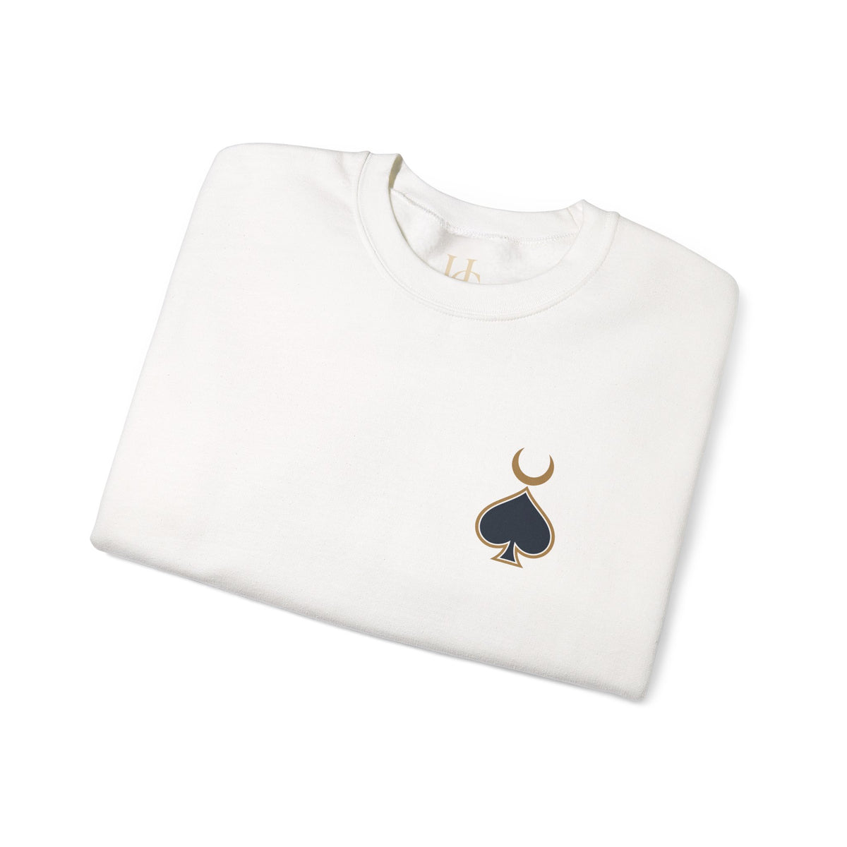 Queen of Spades Sweatshirt | Celestial Playing Card Back Print Crewneck