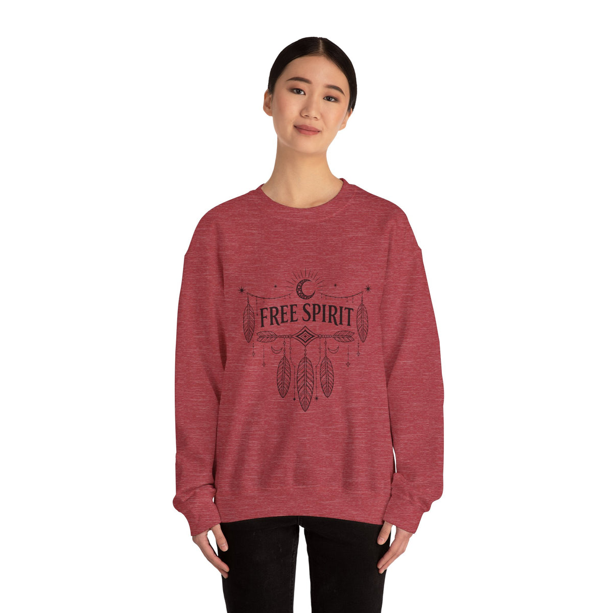 Free Spirit Dreamcatcher Crewneck Sweatshirt - Fitkitty Culture Athleisure Wear, Yoga Wear & Women's Clothing