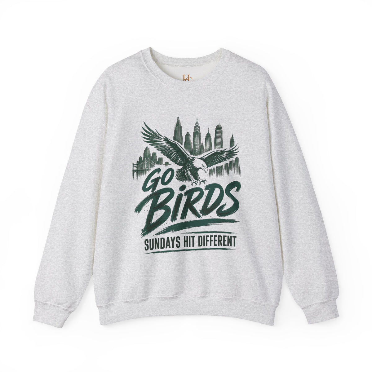 GO BIRDS Sundays Hit Different crewneck sweatshirt alternate view