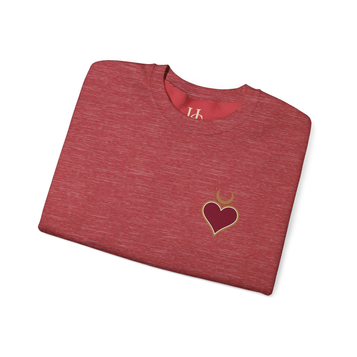 Queen of Hearts Sweatshirt | Celestial Playing Card Back Print Crewneck