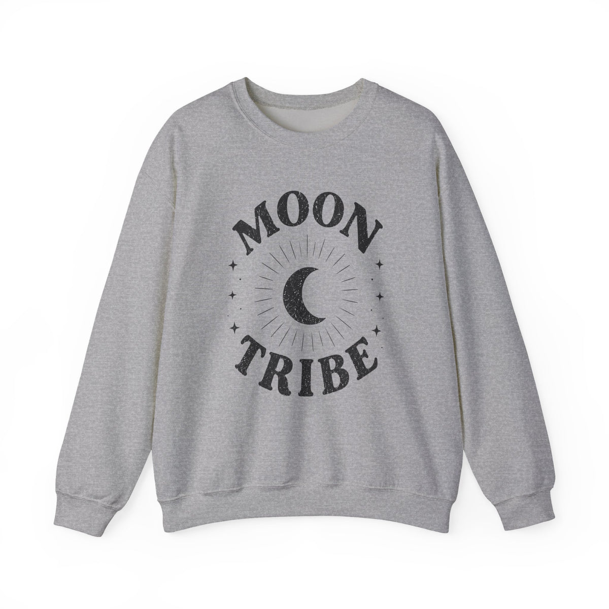 Moon Tribe Crewneck Sweatshirt Gray and Natural Sand — alternate product view 5