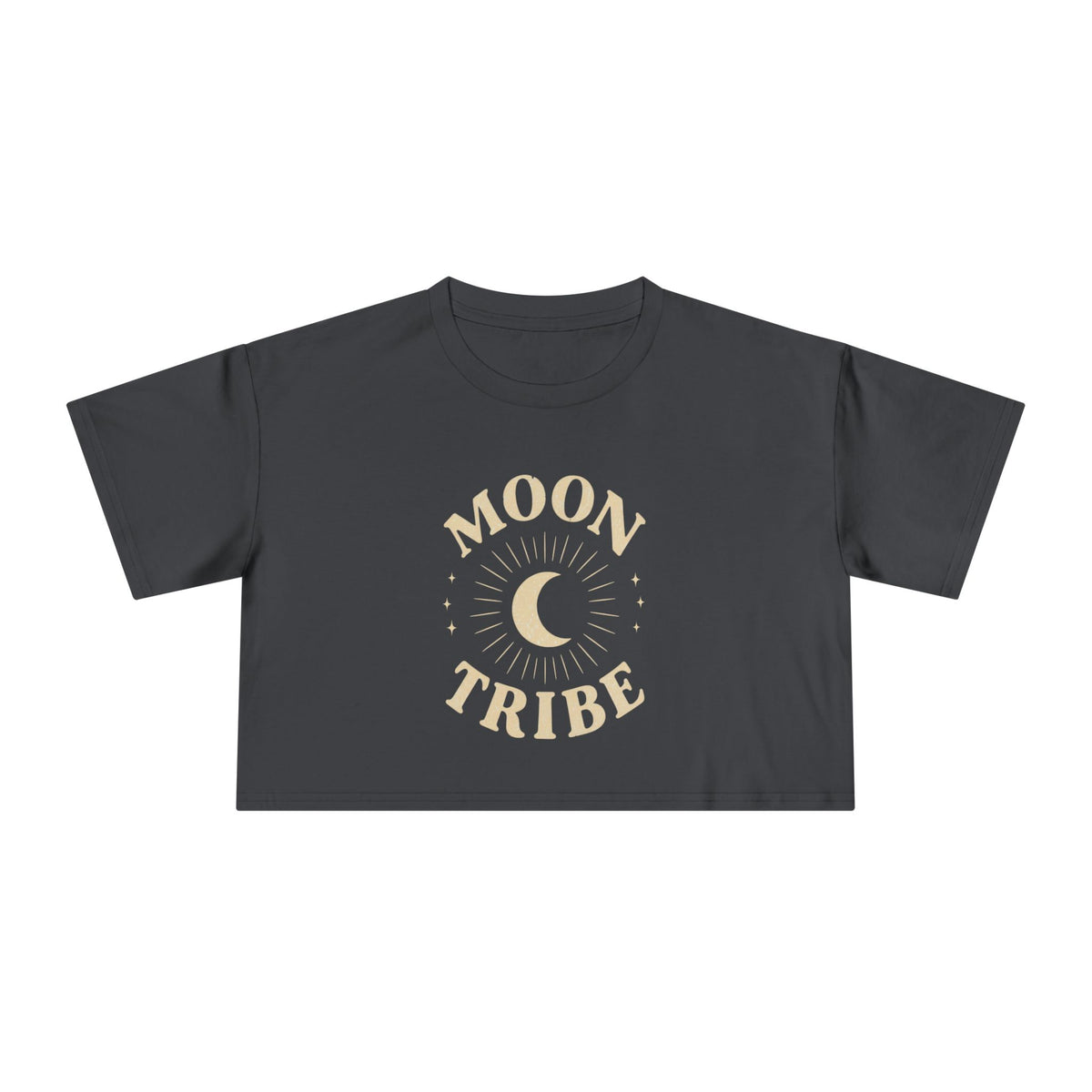 Moon Tribe Crop Tee — Celestial Women's Graphic Shirt — alternate product view 5