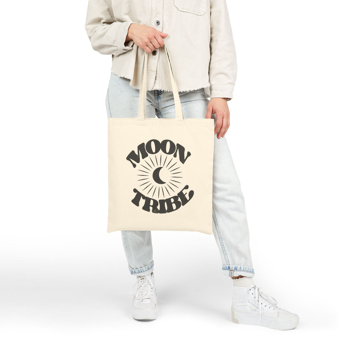 Moon Tribe Cotton Canvas Tote Bag — alternate product view 3