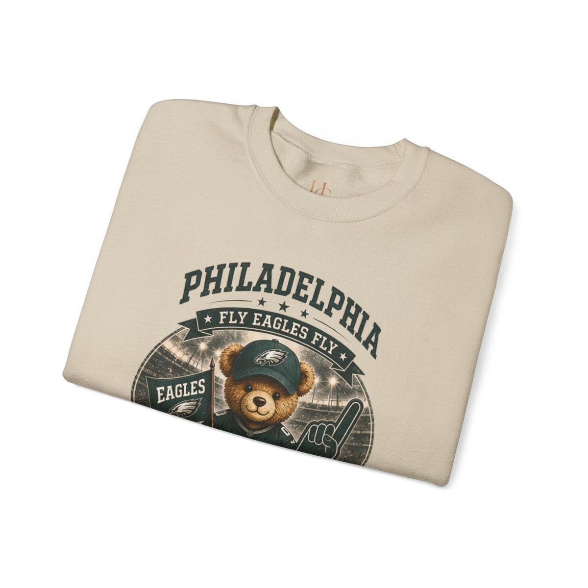 Go Birds Bear Crewneck Sweatshirt, view 4 | Fitkitty Culture®