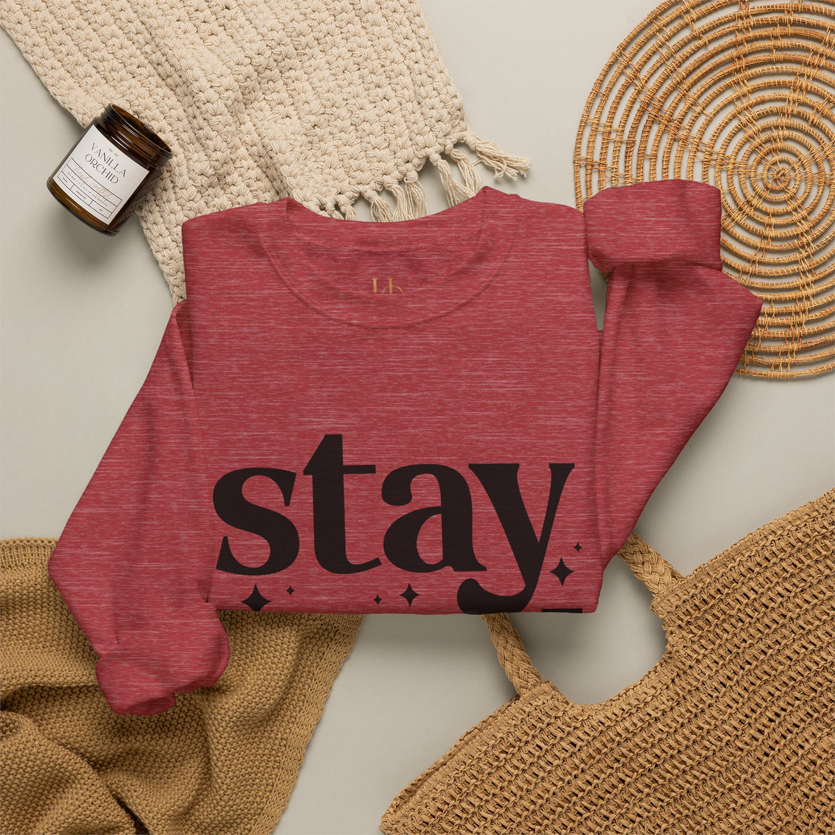 Stay Wild Crewneck Sweatshirt, view 21 | Fitkitty Culture®