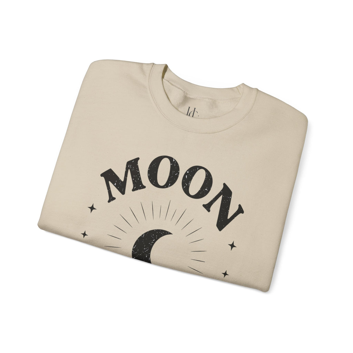 Moon Tribe Crewneck Sweatshirt – Crescent Moon Graphic Cozy Pullover — alternate product view 13