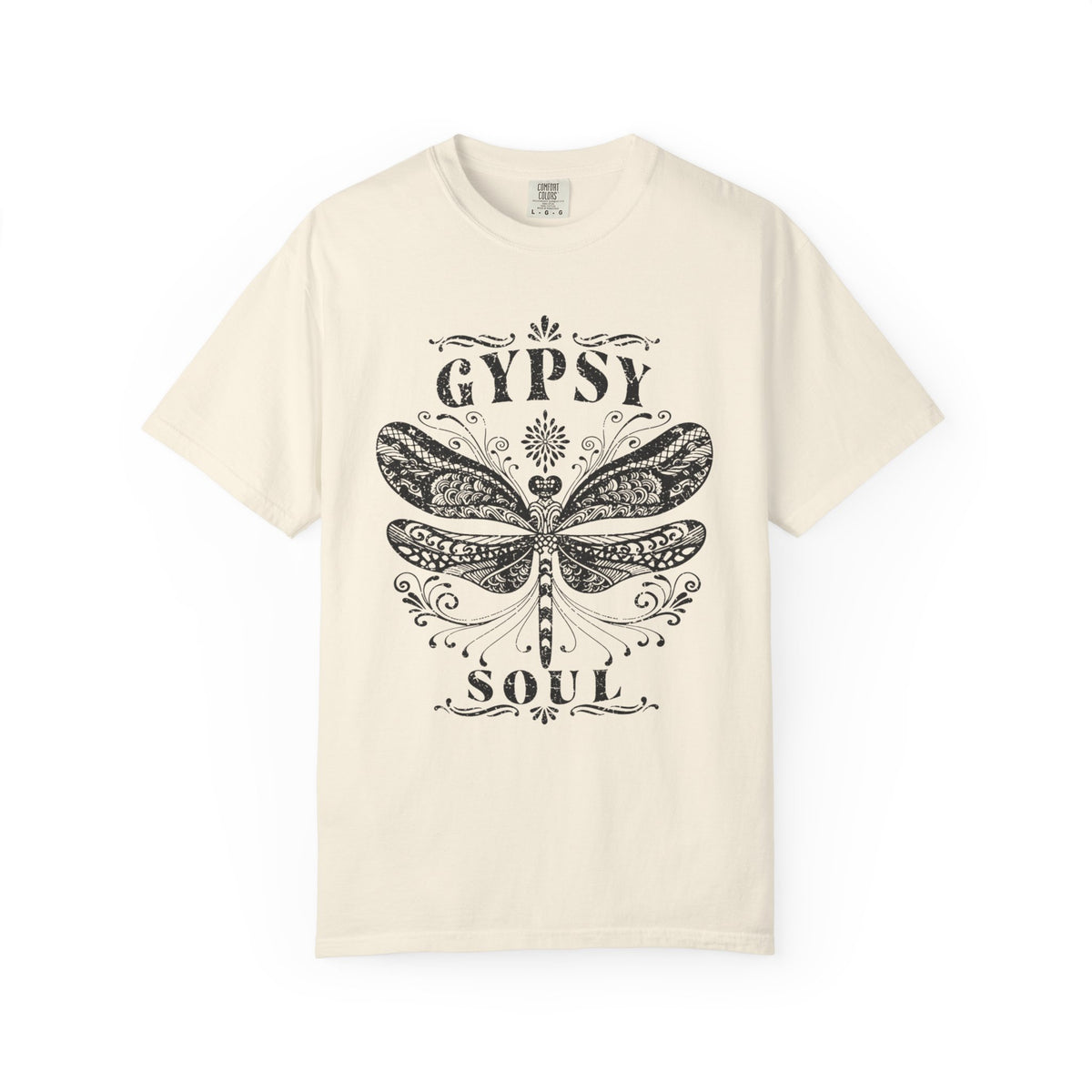 Gypsy Soul Dragonfly T‑Shirt — Boho Vintage Graphic Tee — alternate product view 6