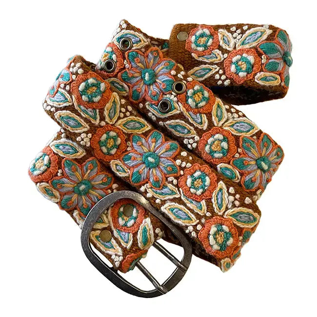 Desert Bloom Embroidered Belt - House of Caelo Athleisure Wear, Yoga Wear & Women's Clothing