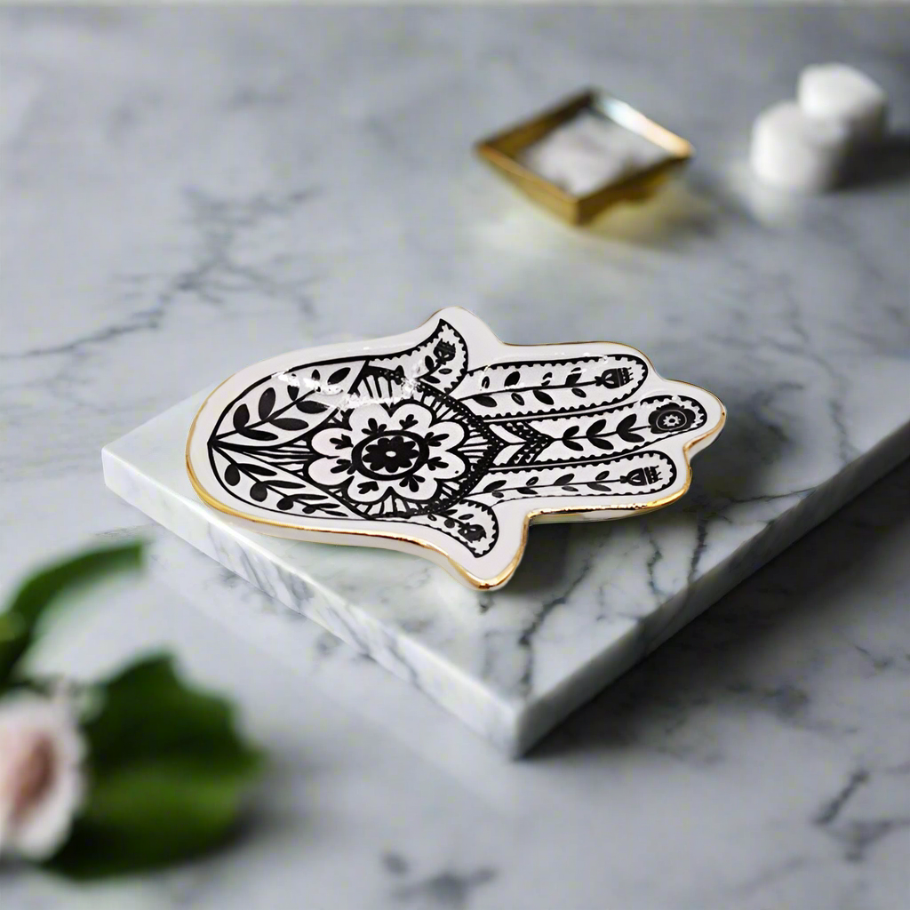 Sacred Hamsa Trinket Tray — alternate product view 3