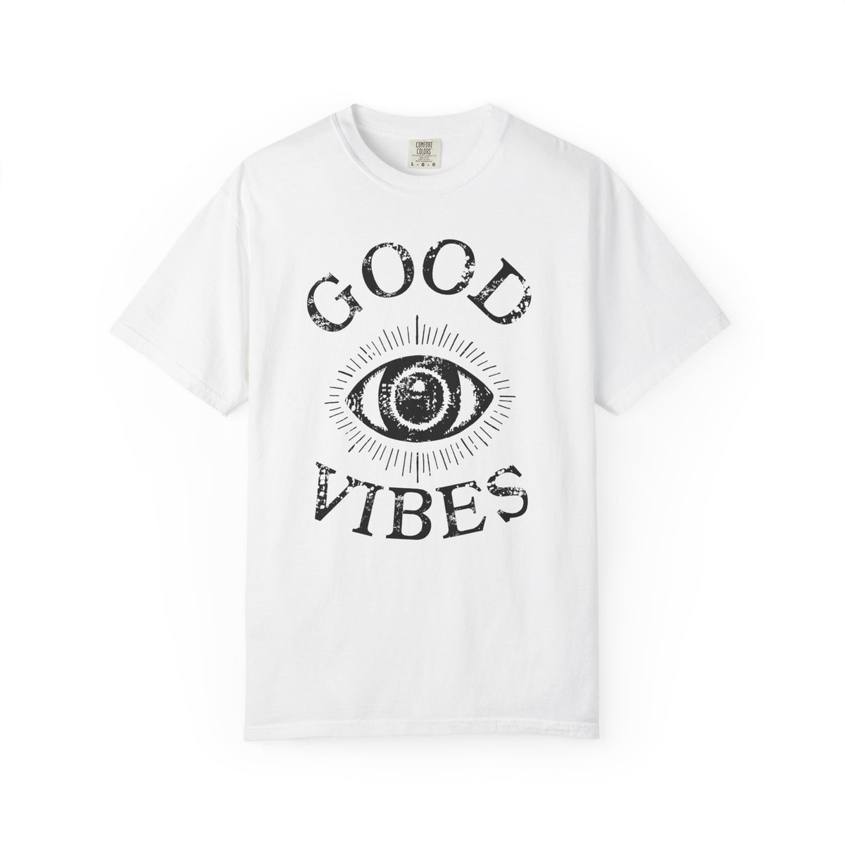 Good Vibes Eye T-Shirt: Vintage Mystic Graphic Tee | Fitkitty Culture®
