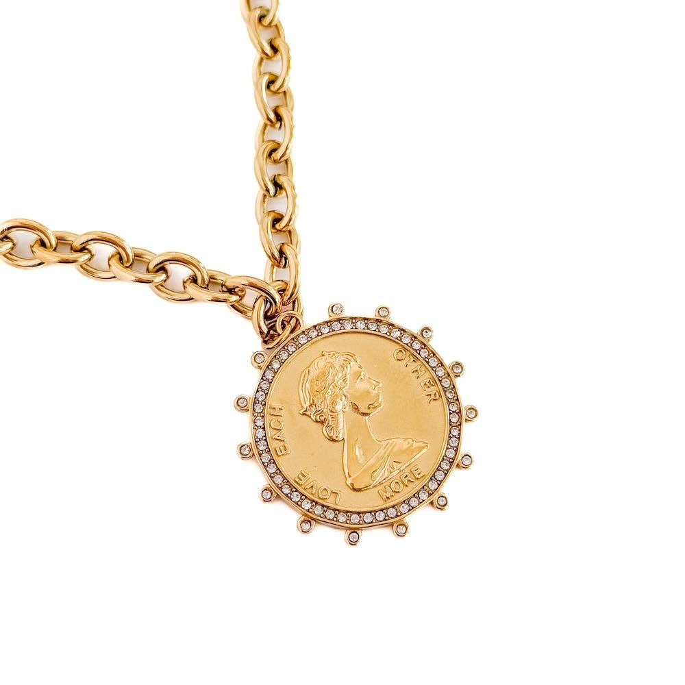 Love Each Other More Pendant Necklace - WATERPROOF - House of Caelo Athleisure Wear, Yoga Wear & Women's Clothing