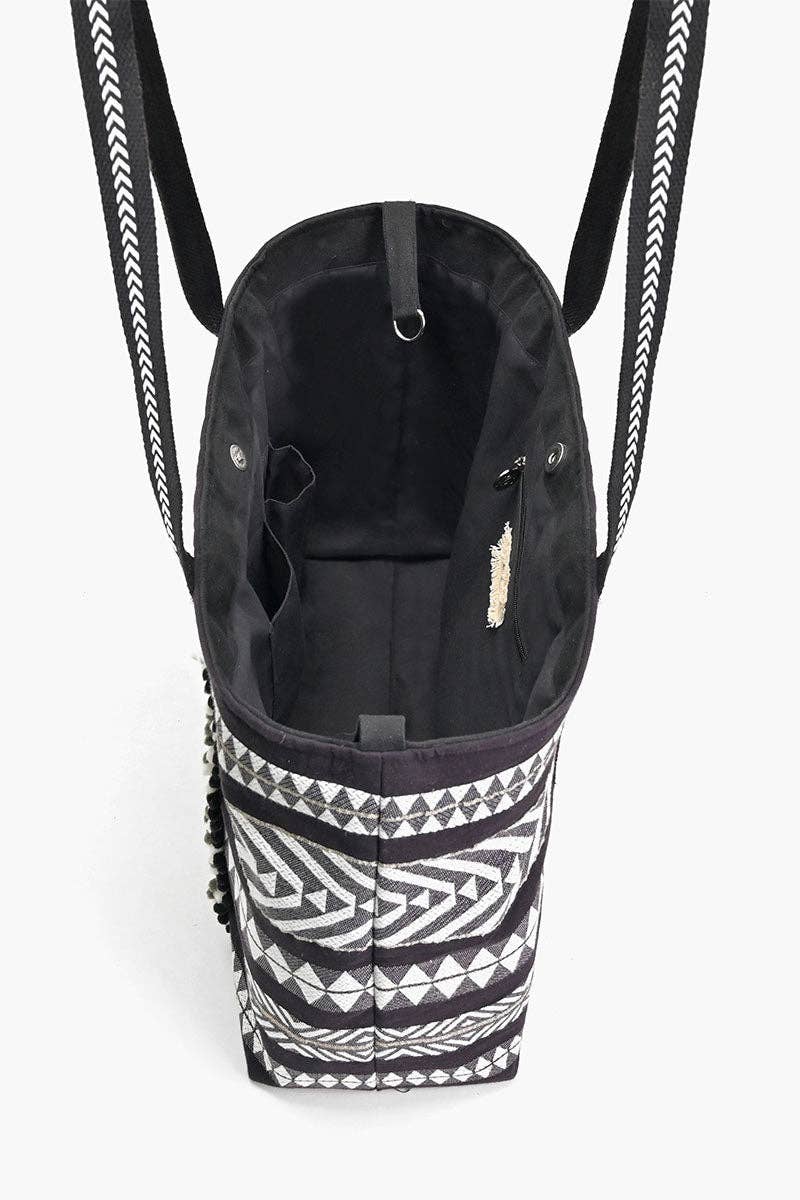 Midnight Market Tote | Boho Weekender & Everyday Carryall — alternate product view 7