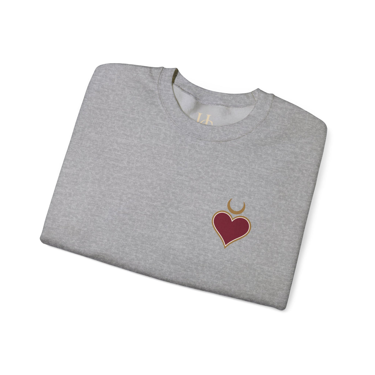 Queen of Hearts Sweatshirt | Celestial Playing Card Back Print Crewneck