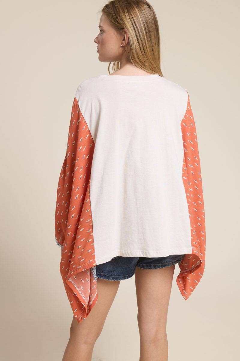 Butterfly Dreamer Vintage Graphic Sheer Kaftan Top - Fitkitty Culture Athleisure Wear, Yoga Wear & Women's Clothing