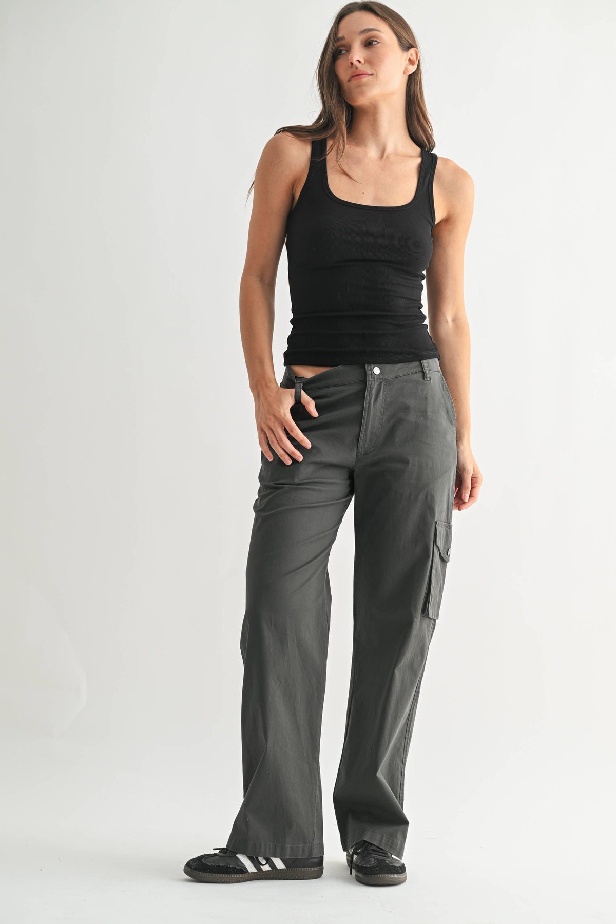 Square Neck Ribbed Tank Top - Fitkitty Culture Athleisure Wear, Yoga Wear & Women's Clothing