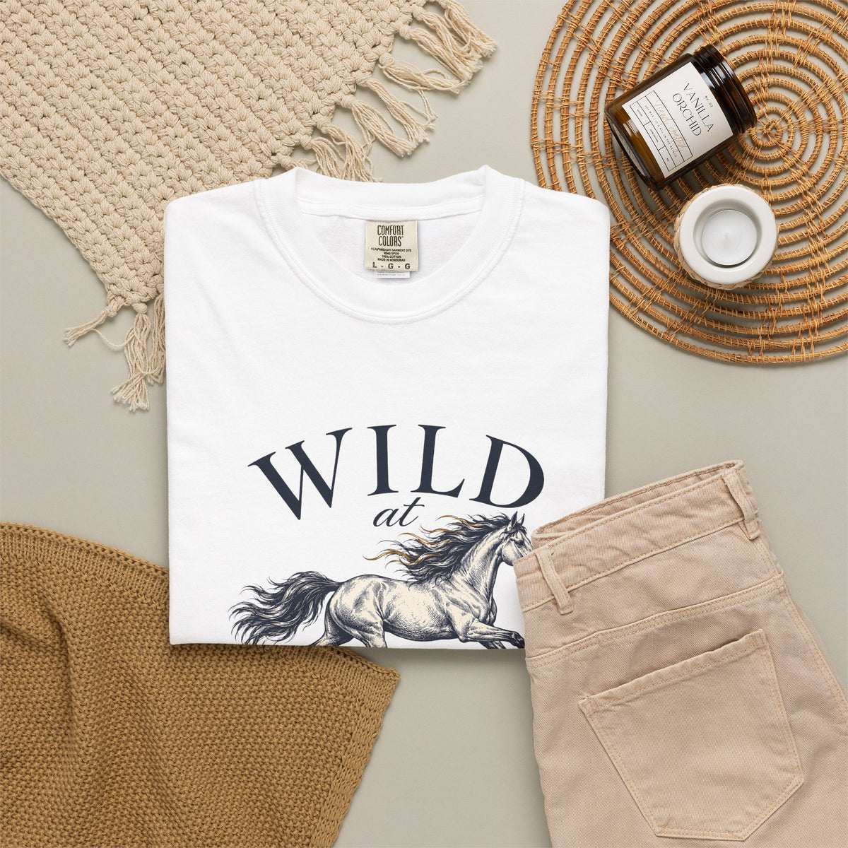Wild at Heart Tee | Vintage Horse Garment-Dyed T-Shirt