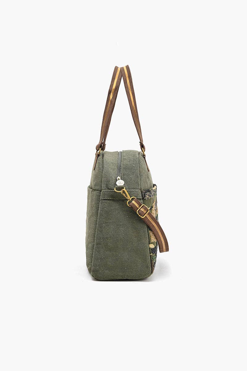 Jet Set Glam Camo Travel Tote - House of Caelo Athleisure Wear, Yoga Wear & Women's Clothing