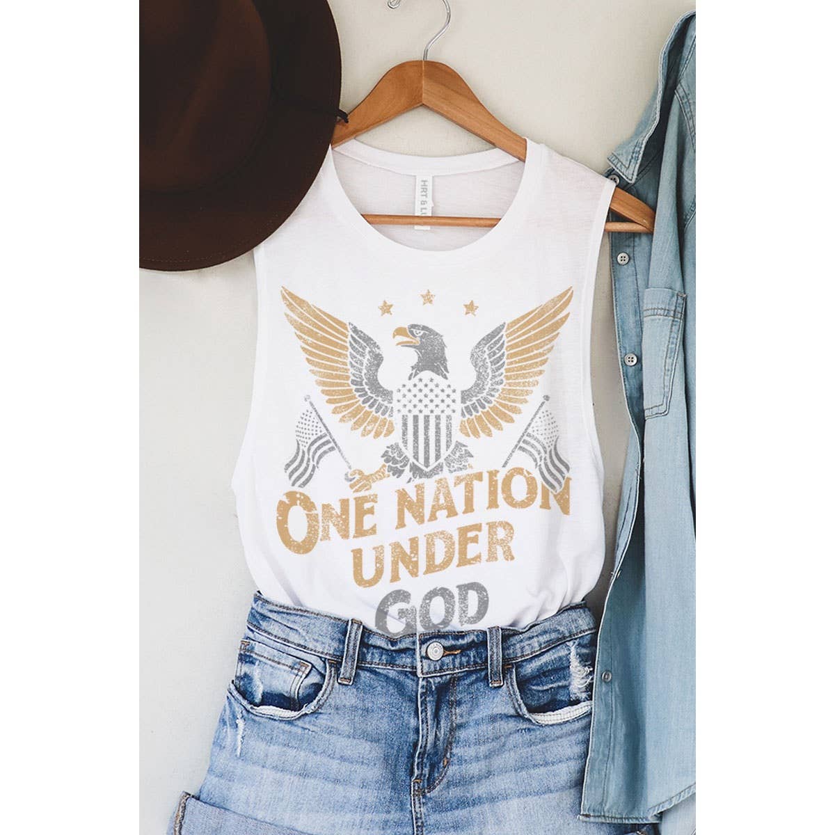 One Nation Mineral Faith Tank - House of Caelo Athleisure Wear, Yoga Wear & Women's Clothing