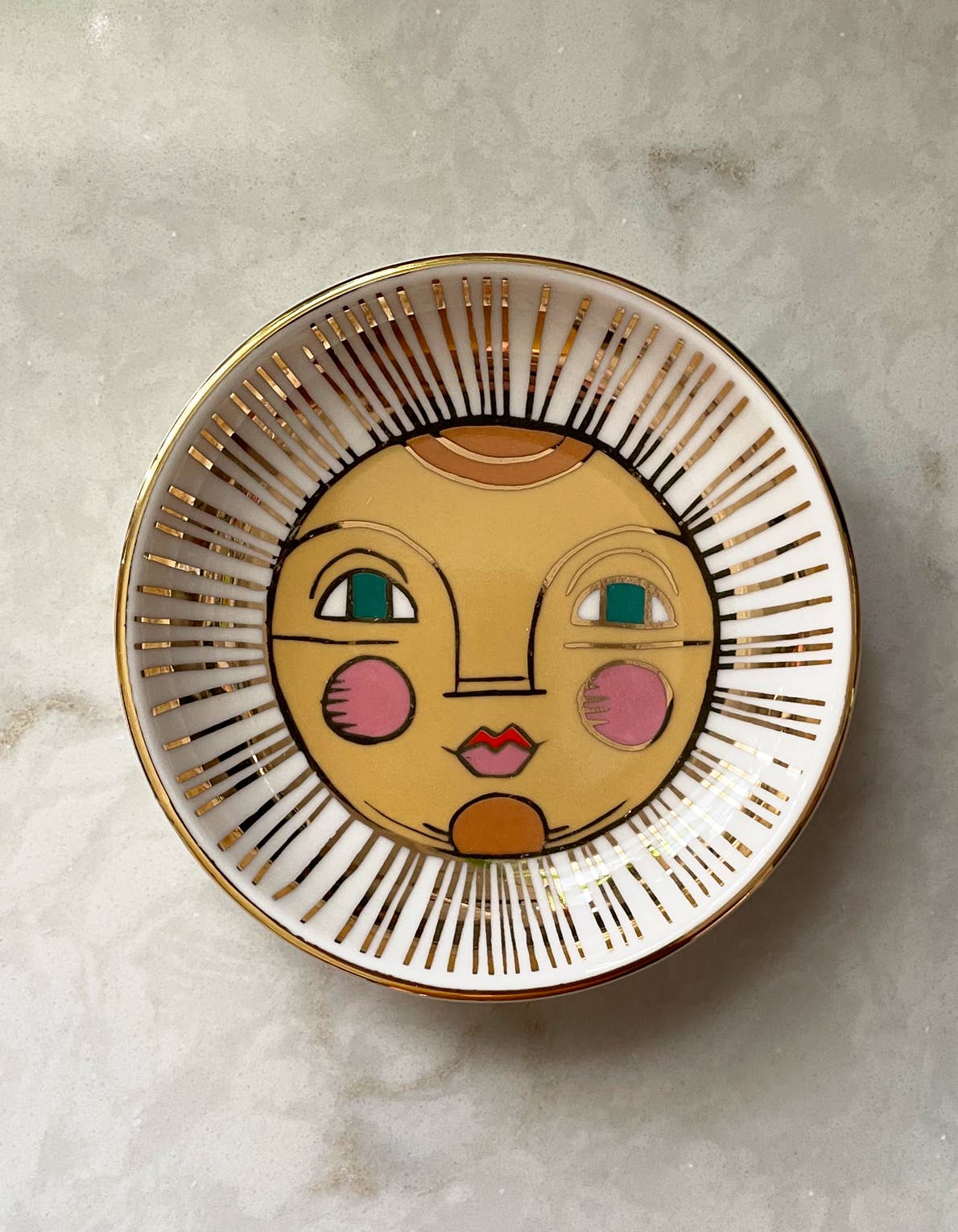 Porcelain Trinket Dish | Sun — main product image