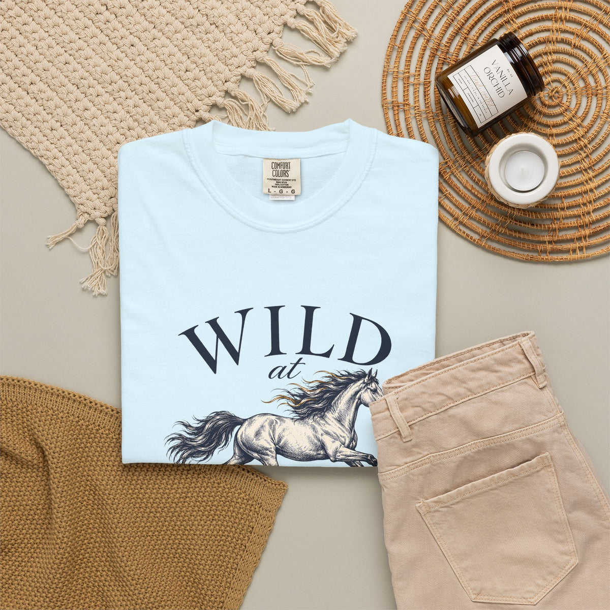 Wild at Heart Tee | Vintage Horse Garment-Dyed T-Shirt