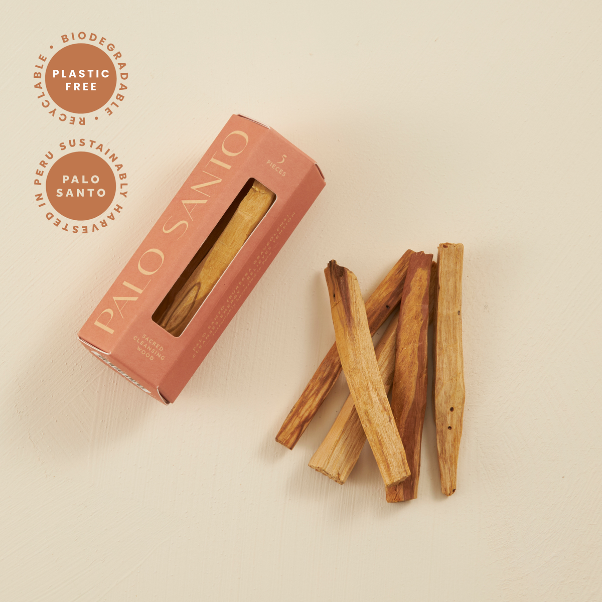 Palo Santo Wood Bundle in a Plastic-Free Gift Box — main product image
