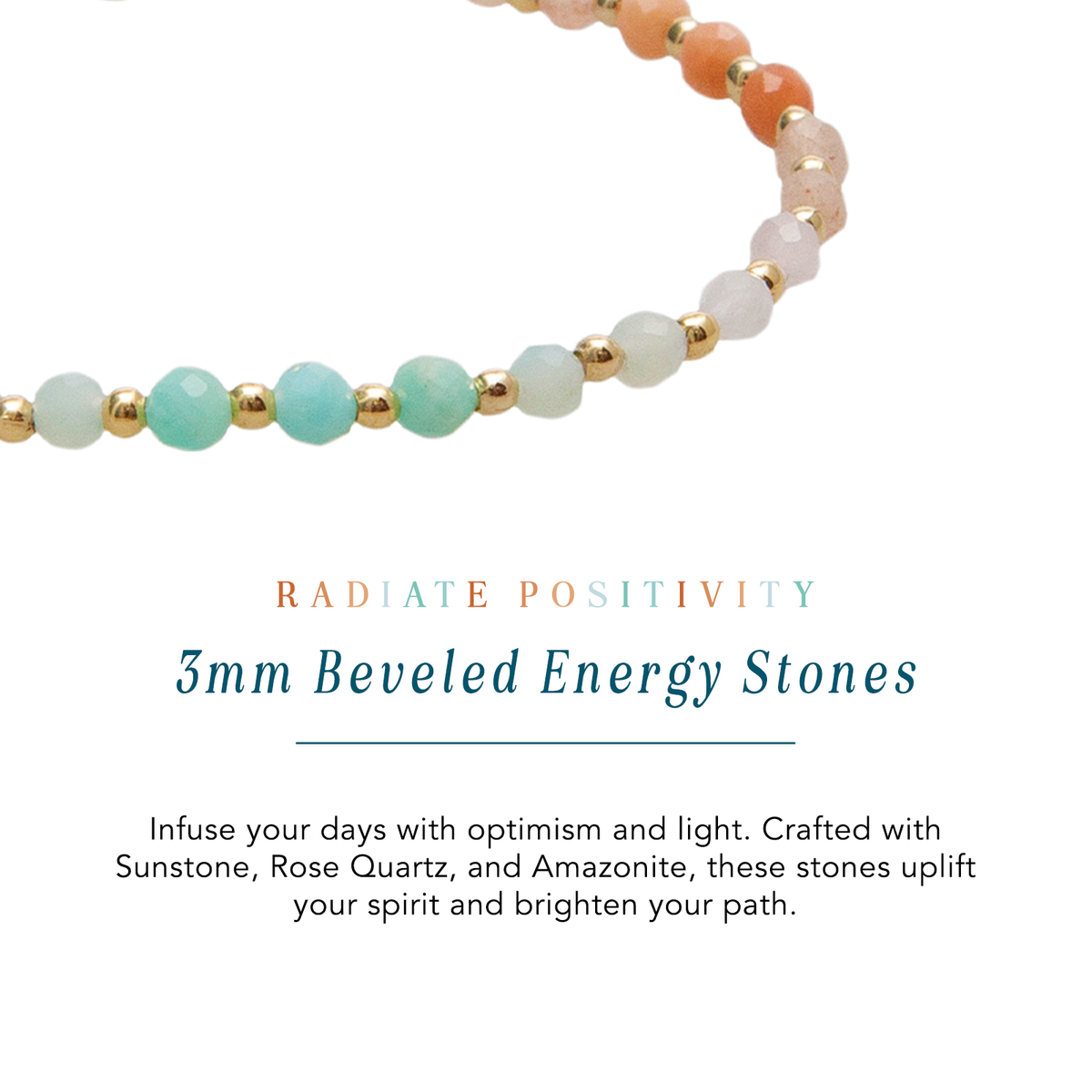 Positive Energy 3mm Healing Bracelet - House of Caelo Athleisure Wear, Yoga Wear & Women's Clothing