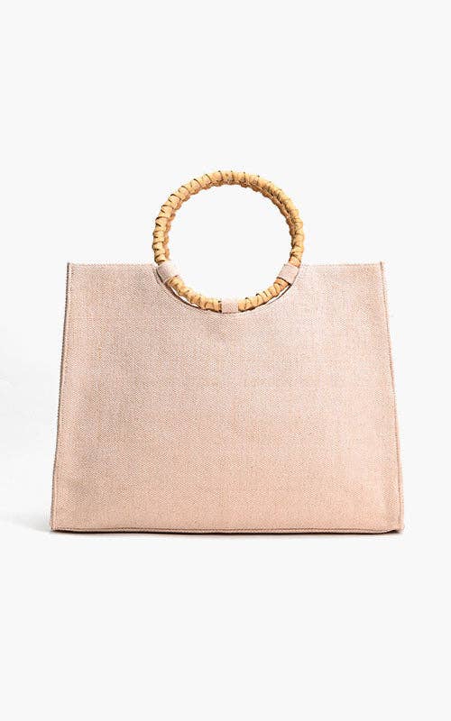 Tropical Pink Flamenco Embellished Tote – Artisanal Elegance - House of Caelo Athleisure Wear, Yoga Wear & Women's Clothing