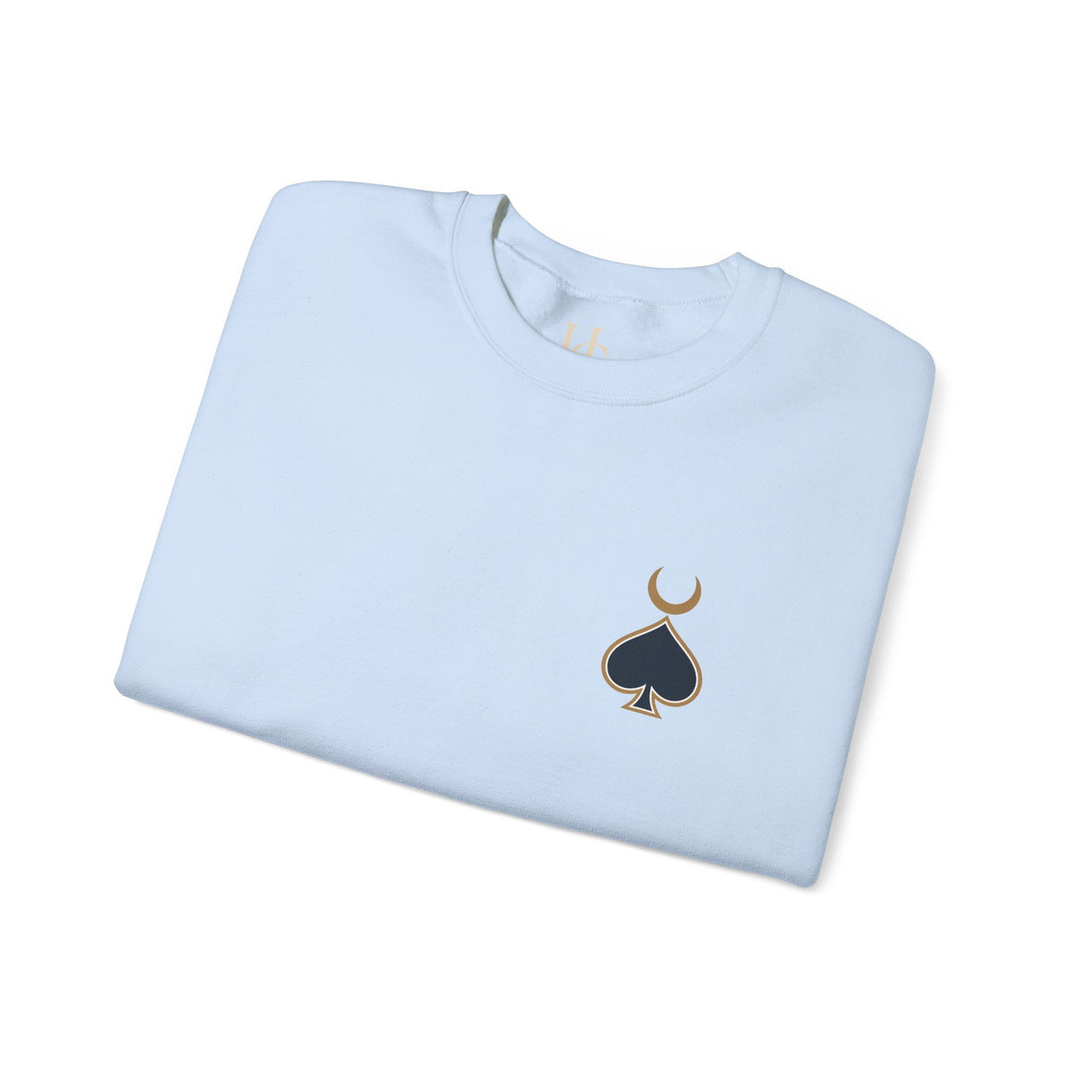 Queen of Spades Sweatshirt | Celestial Playing Card Back Print Crewneck