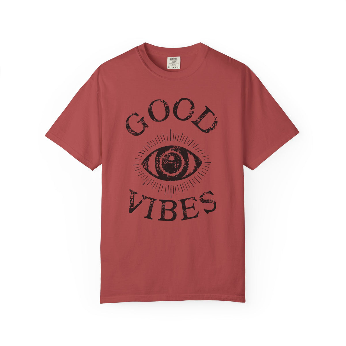 Good Vibes Eye T-Shirt: Vintage Mystic Graphic Tee, view 8 | Fitkitty Culture®
