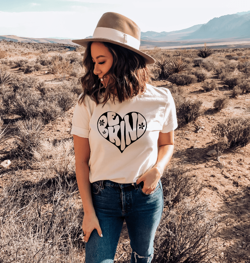 Be Kind Tee – Wear the Message, Live the Movement - House of Caelo Athleisure Wear, Yoga Wear & Women's Clothing