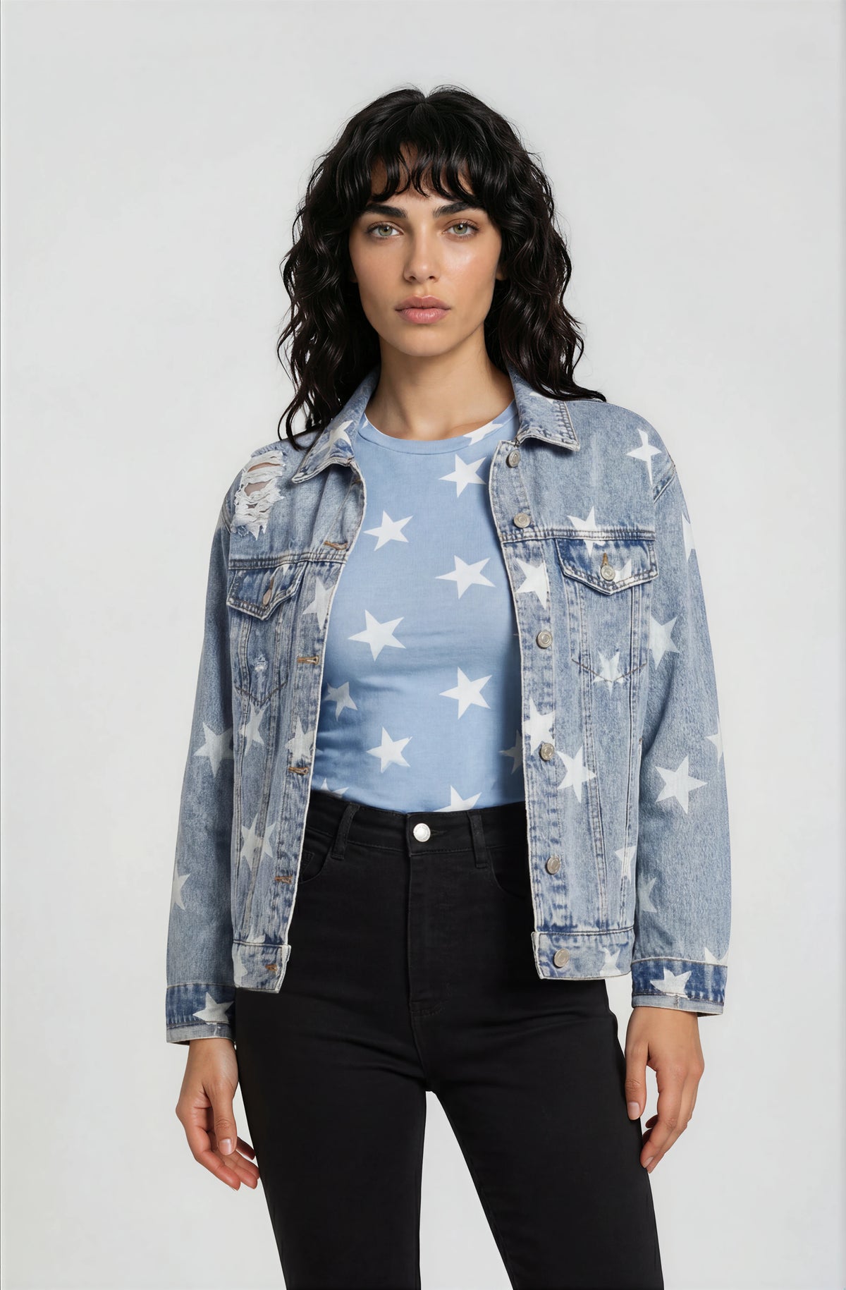 Washed Star Denim Jacket — alternate product view 6