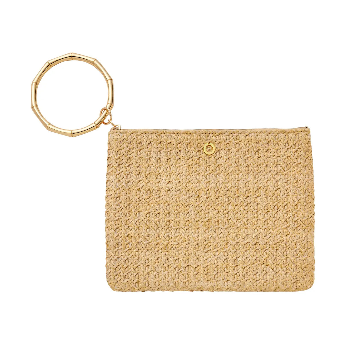 Bracelet Pouch - Natural Raffia Clutch Bag - Fitkitty Culture Athleisure Wear, Yoga Wear & Women's Clothing