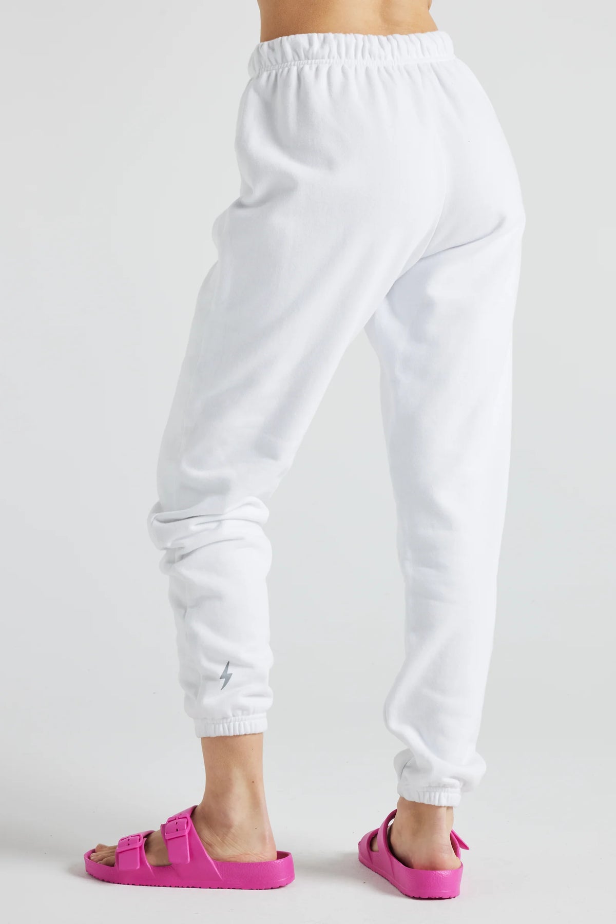 Electric Fleece Joggers in White, Clothing, Electric Yoga, House of Caelo Athleisure Wear, Yoga Wear & Women's Clothing