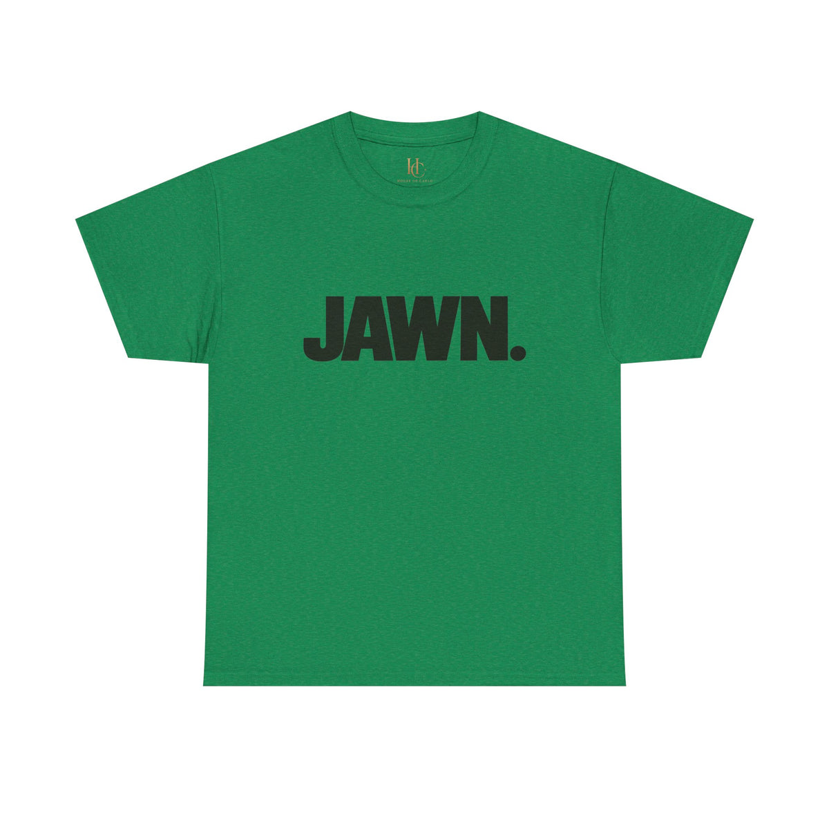 Green tee shirt with Jawn