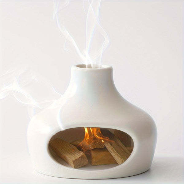 Serene Flame Ceramic Palo Santo Burner — alternate product view 5