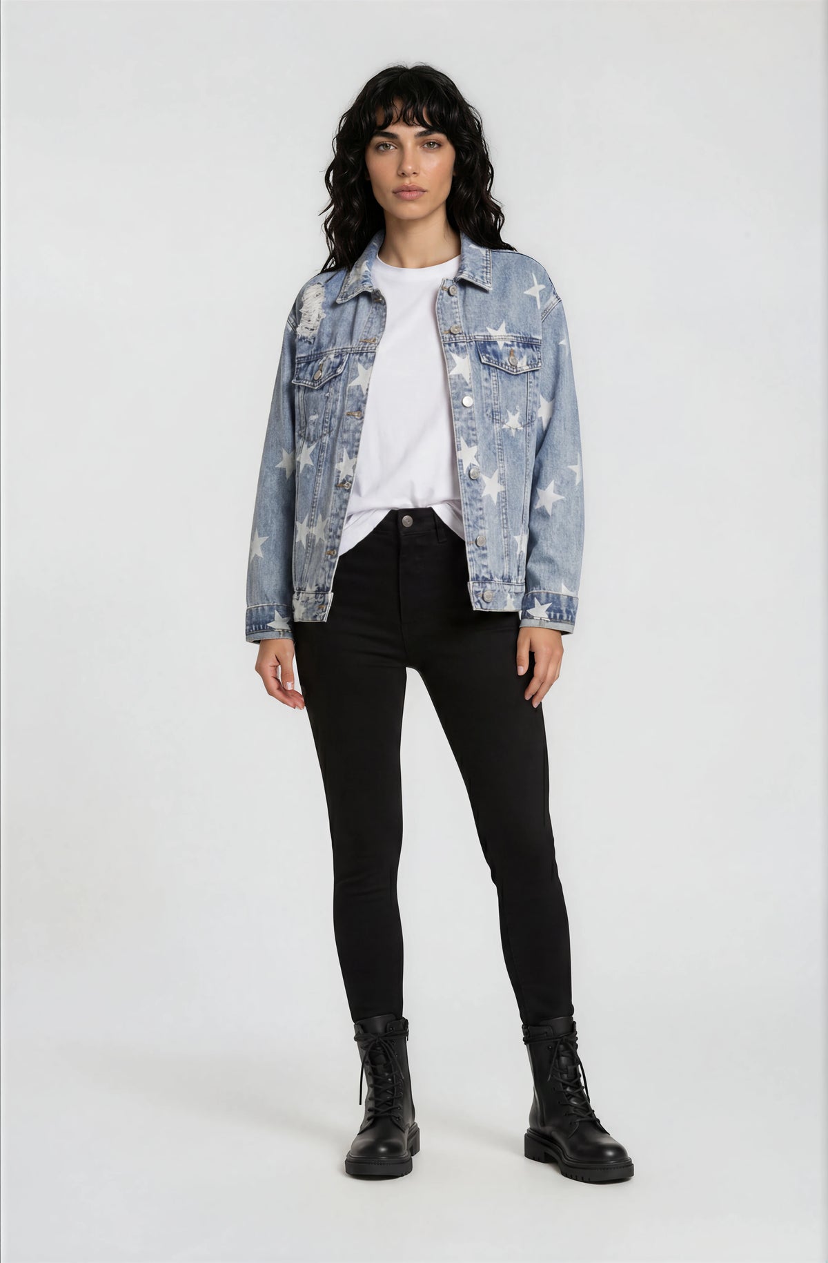 Washed Star Denim Jacket — alternate product view 2