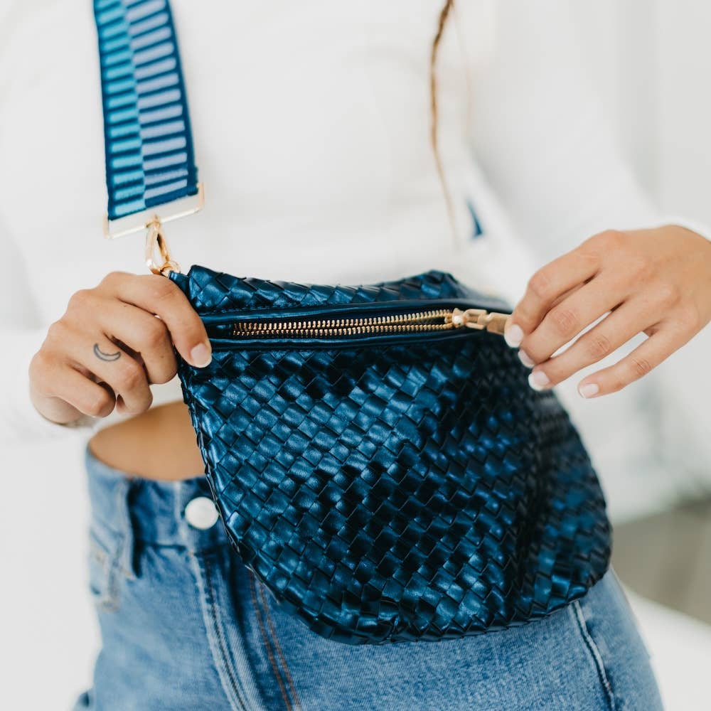 Westlyn Woven Vegan Leather Crossbody Bag — alternate product view 20