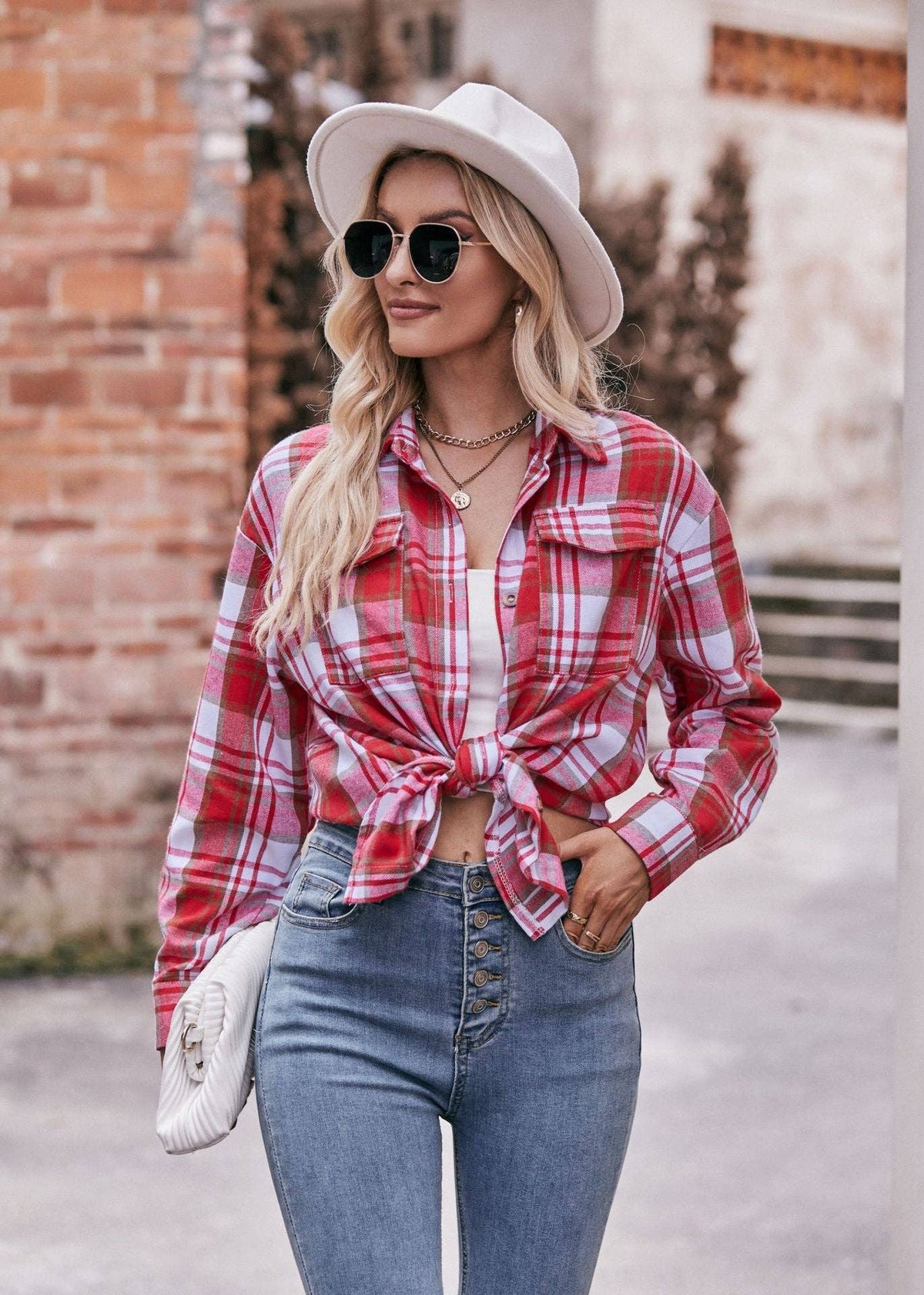 The Wanderer Plaid Shirt - House of Caelo Athleisure Wear, Yoga Wear & Women's Clothing
