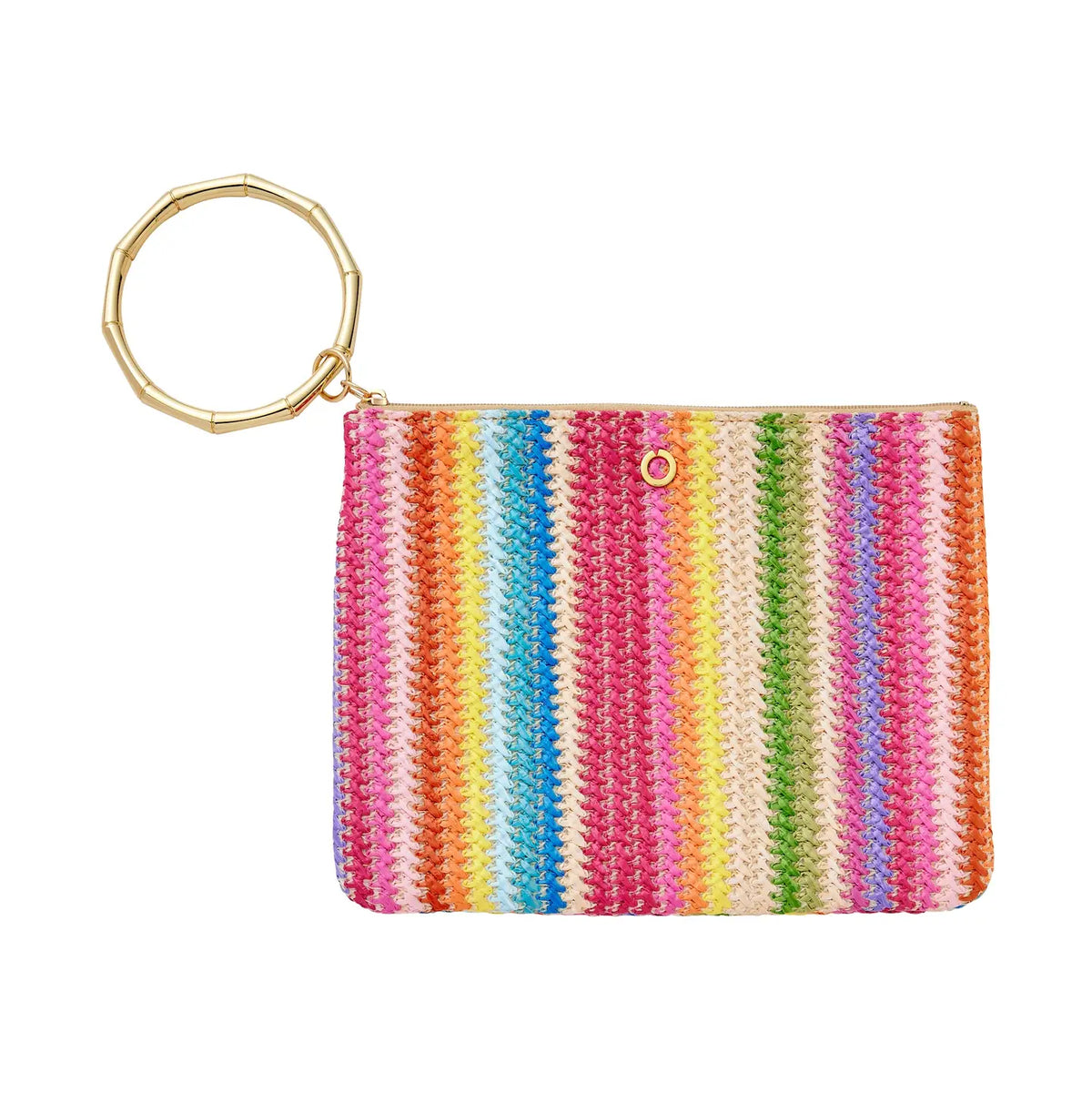 Bracelet Pouch - Bright Raffia Clutch Bag - Fitkitty Culture Athleisure Wear, Yoga Wear & Women's Clothing
