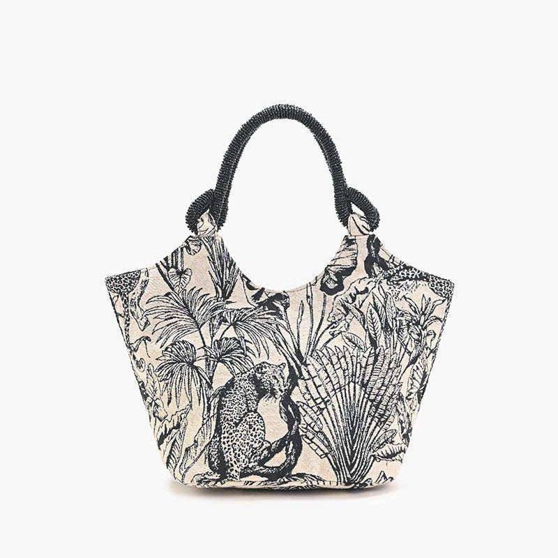 Tropical Leopard Embellished HandBags - Fitkitty Culture Athleisure Wear, Yoga Wear & Women's Clothing