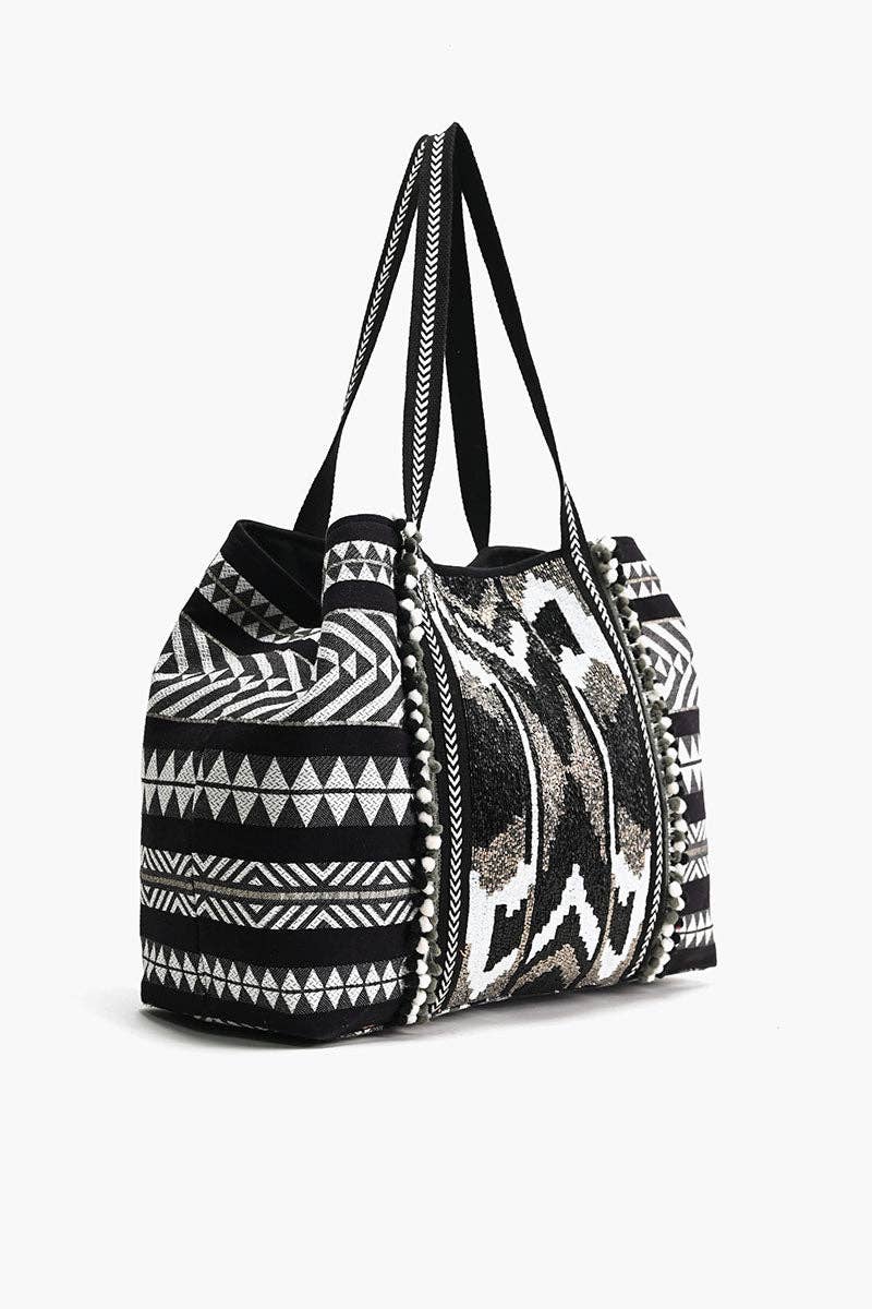 Midnight Market Tote | Boho Weekender & Everyday Carryall — alternate product view 5