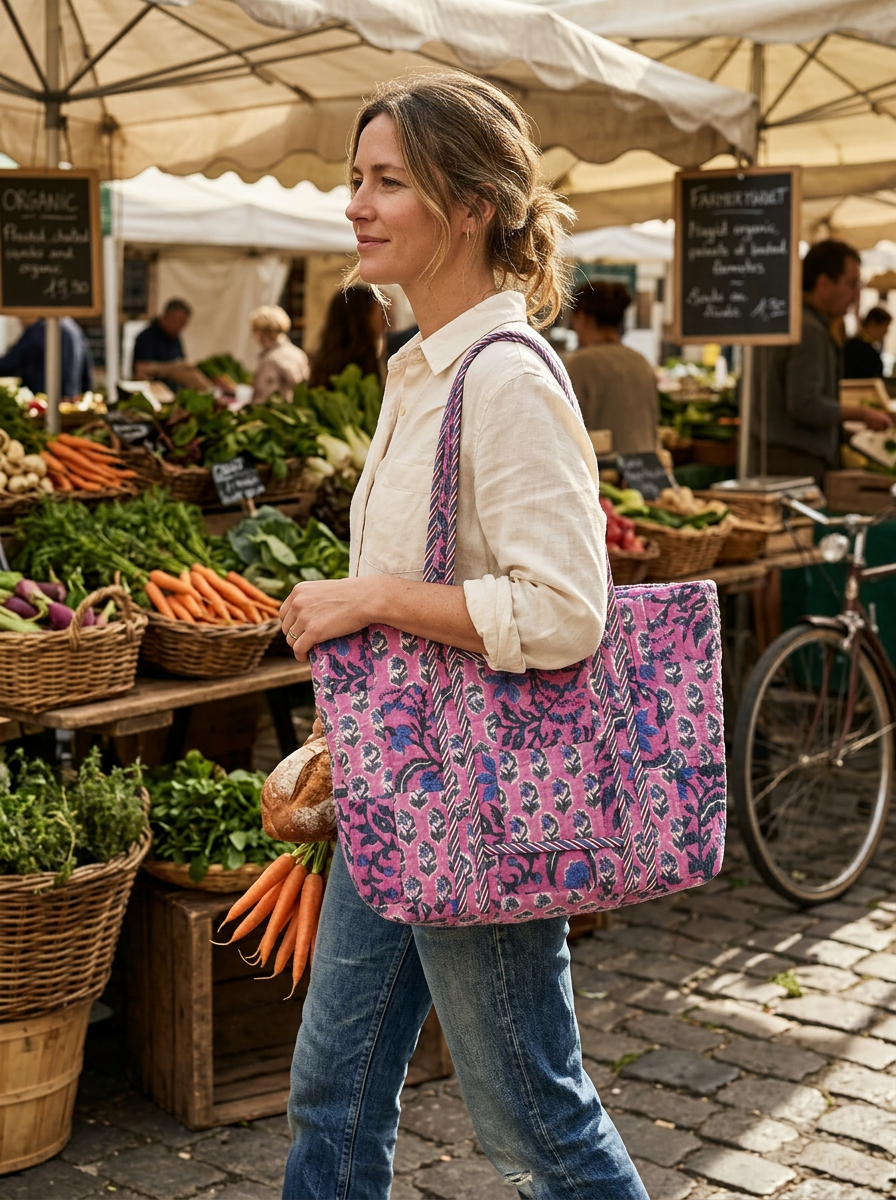 Wildroot Collective Quilted Floral Tote - Fitkitty Culture Athleisure Wear, Yoga Wear & Women's Clothing