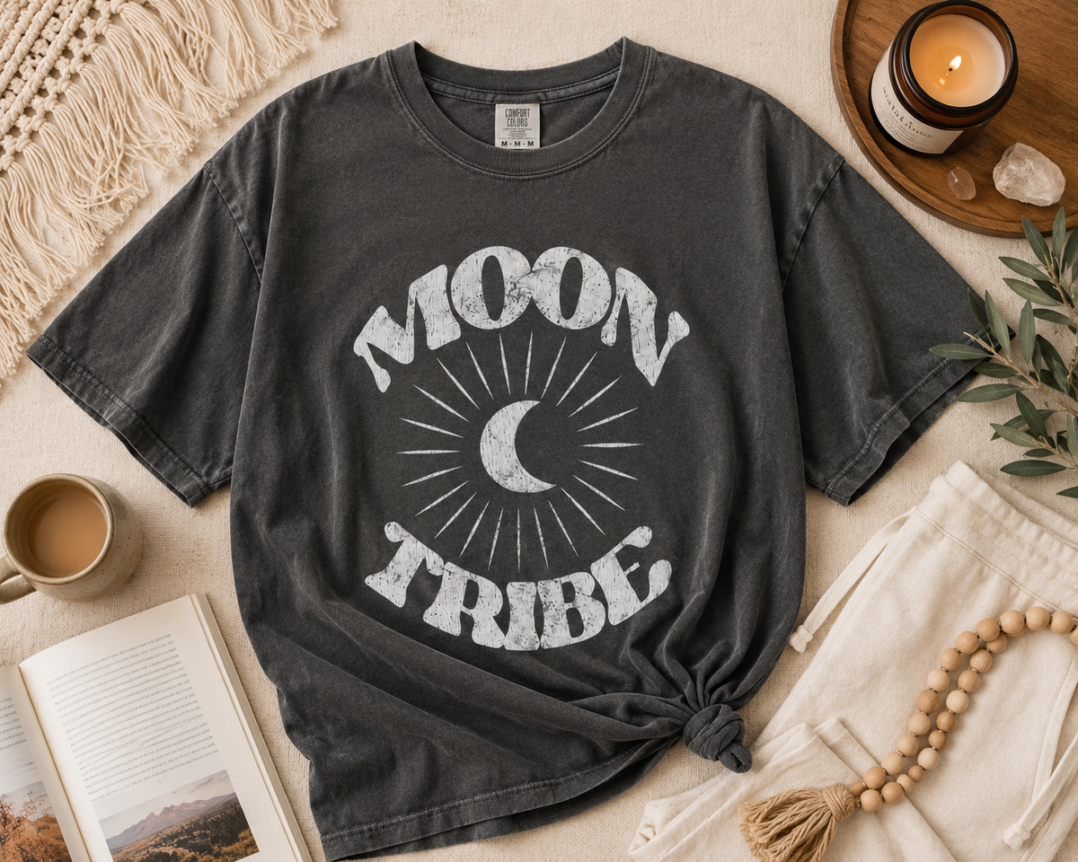Moon Tribe Pepper Tee — flat-lay view