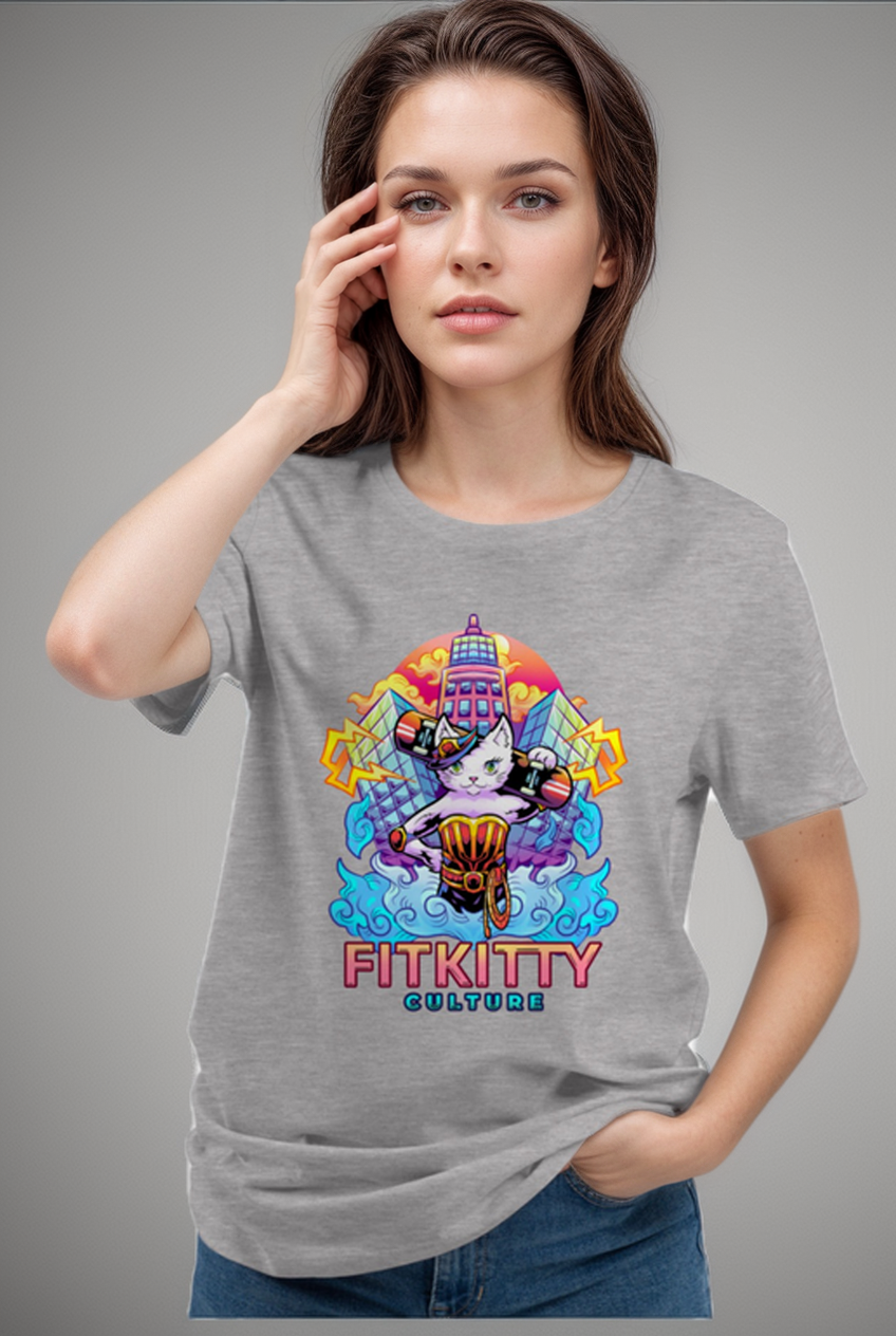 Fitkitty Baddie Kitty T-Shirt, t-shirt, House of Caelo, House of Caelo