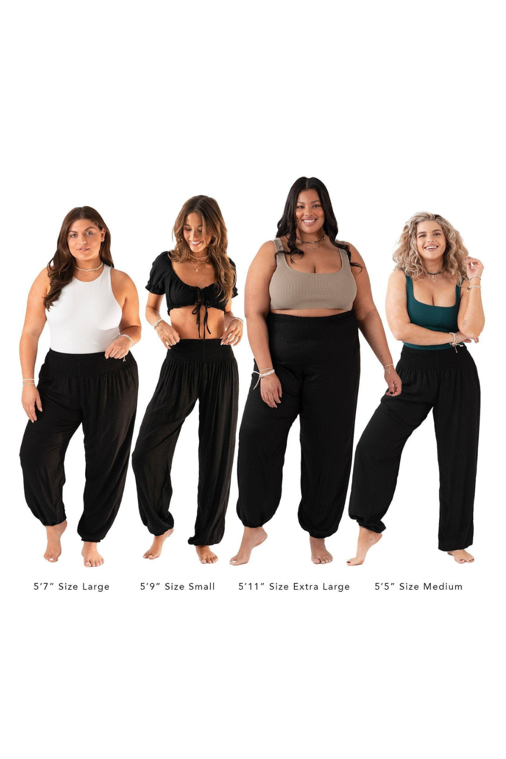 Black Harem Pants with Pockets — alternate product view 3